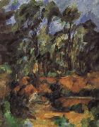 Paul Cezanne forest painting